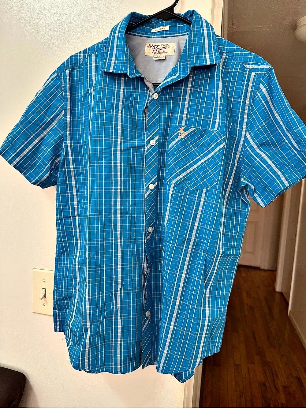 Penguin Original Penguin short sleeve plaid shirt Plaid Short Sleeve Shirt in